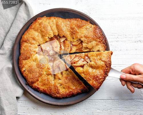 Image of freshly baked french apple tarte