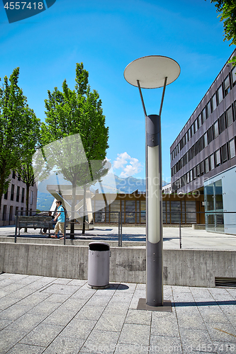 Image of Street view of Vaduz town, Liechtenstein