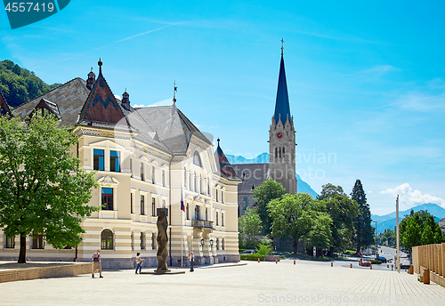 Image of Old building of parliament in Vaduz, Liechtenstein