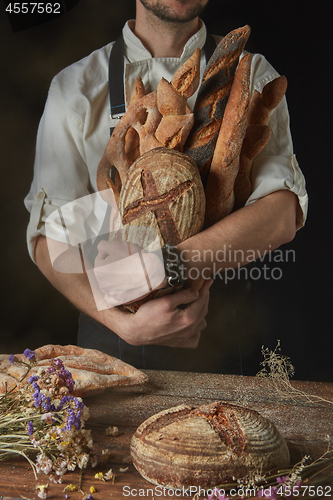 Image of Baker keeps a variety of bread