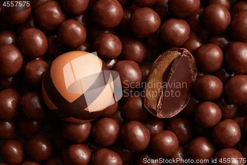 Image of broken chocolate candies