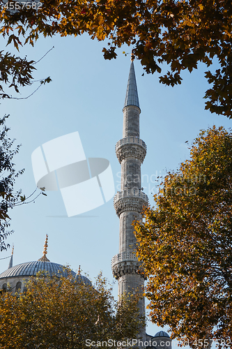 Image of Blue Mosque Sultan Ahmet Cami in Istanbul Turkey