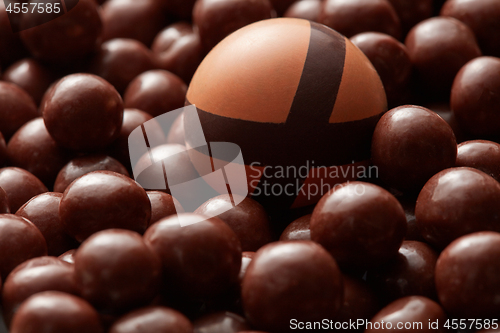 Image of broken chocolate candies