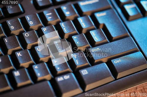 Image of Black Keyboard Detail