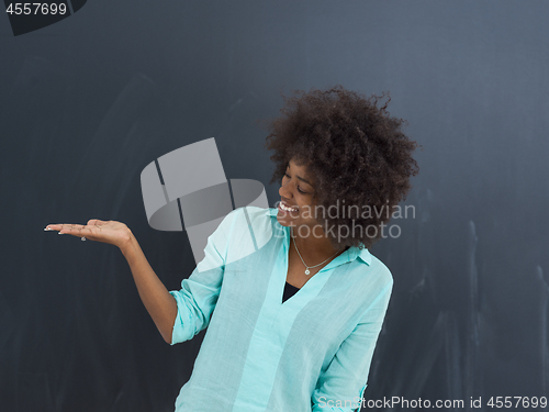 Image of beautiful friendly African American woman