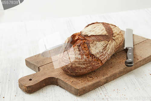 Image of Fresh oval organic bread