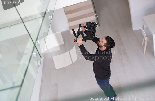 Image of videographer at work