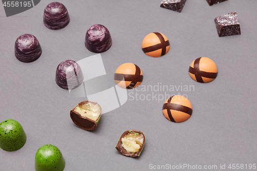 Image of Colorful candies background