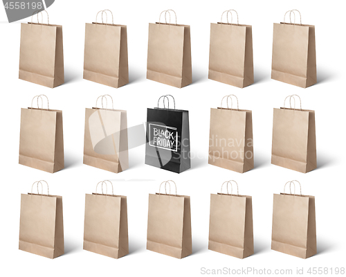 Image of black Friday. paper bags