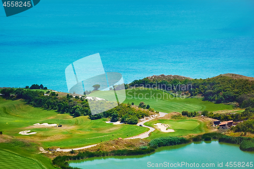 Image of Golf Course on the Sea Shore