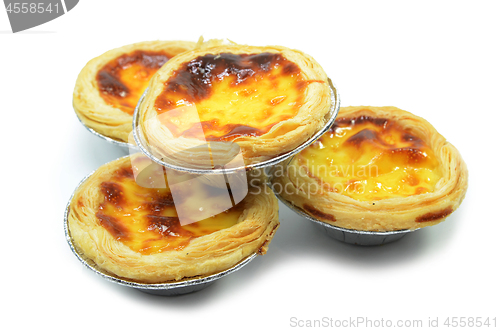 Image of Fresh baked egg tarts or custard tarts