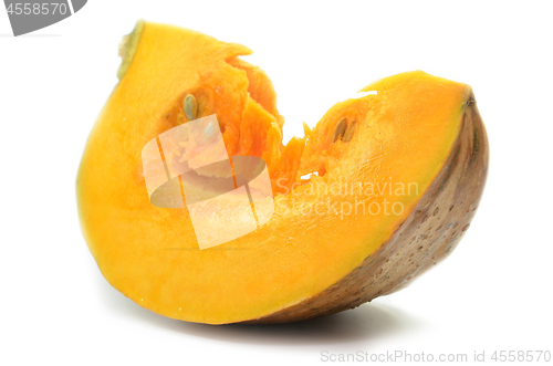 Image of Slice pumpkin with seeds  