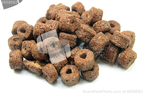 Image of Chocolate cereal isolated