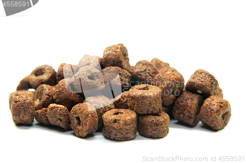 Image of Chocolate cereal isolated