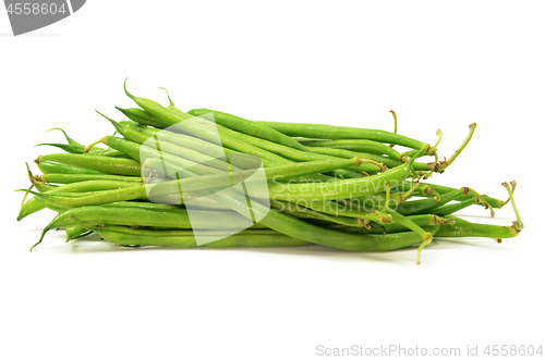 Image of Pile of raw green baby fine beans