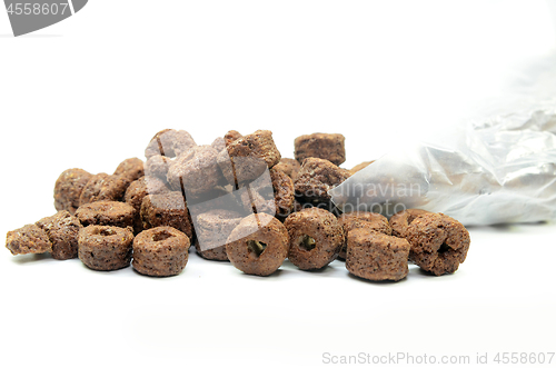 Image of Chocolate cereal isolated