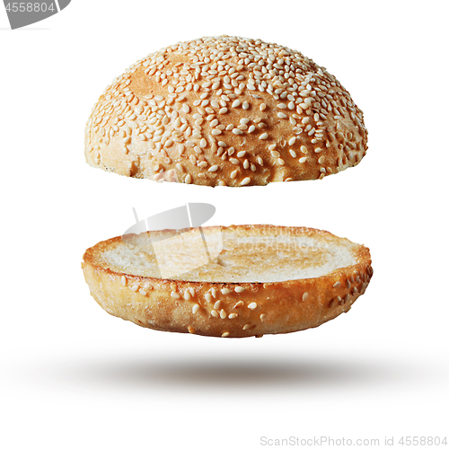 Image of Burger bun empty isolated