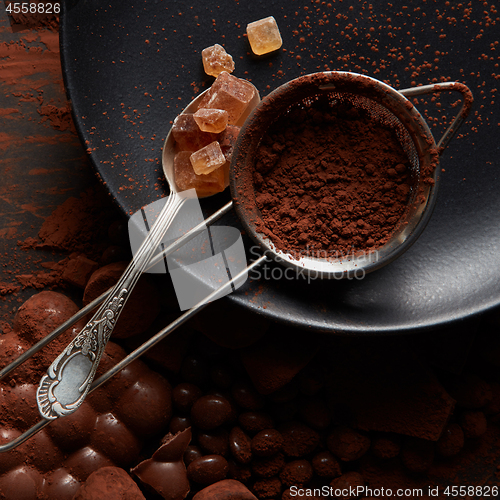 Image of Turkish Delight and cocoa powder