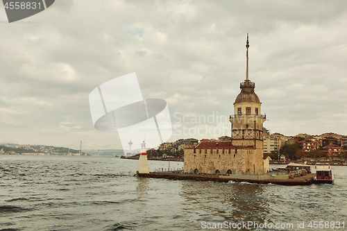 Image of Maiden\'s Tower in Istanbul, Turkey