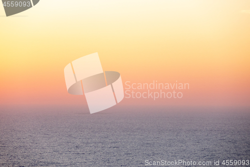 Image of Beautiful morning sunset sky with soft blur pastels gradient background .