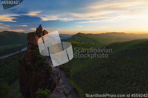 Image of Beauty dawn in the mountains