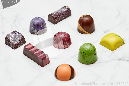 Image of Set of various hand-made candies