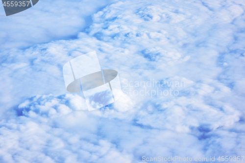 Image of top view of the clouds, background