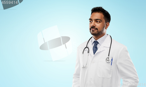 Image of indian male doctor with stethoscope