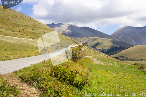 Image of National Park of the Sibillini Mountains. Italy.