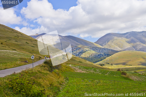 Image of National Park of the Sibillini Mountains. Italy.