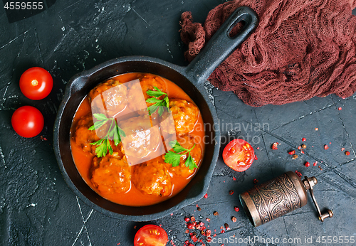 Image of meatballs with sauce