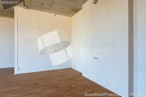 Image of Fragment of a kitchen without repair in a new building