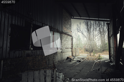 Image of Abandoned room in Pripyat cement factory, Chernobyl Exclusion Zone 2019