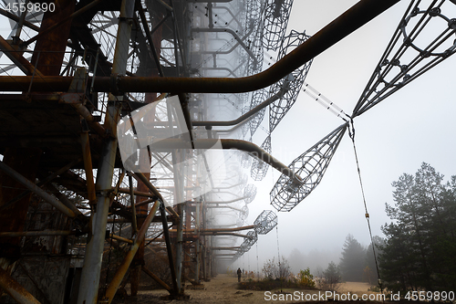 Image of Duga Antenna Complex in Chernobyl Exclusion zone 2019