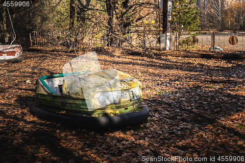 Image of Old cart in Pripyat at Chernobyl Exclusion zone