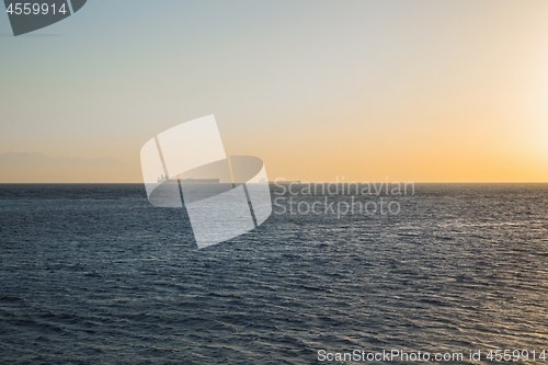 Image of Large tanker on the horizon