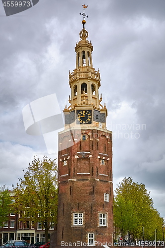 Image of Clock Tower in Amsterdam