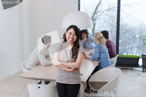 Image of Startup Business Team At A Meeting at modern office building