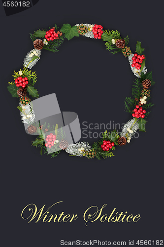 Image of Natural Winter Solstice Wreath