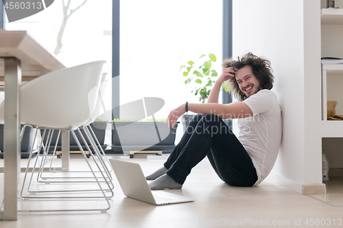 Image of man enjoying relaxing lifestyle