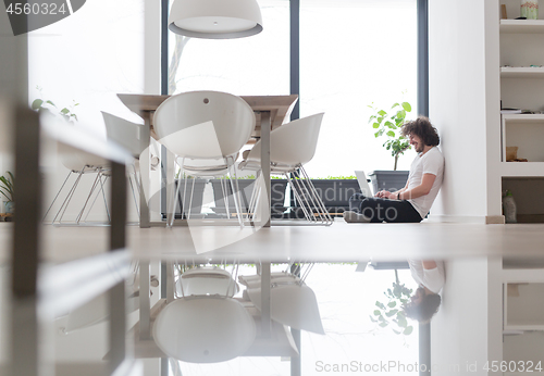 Image of man enjoying relaxing lifestyle