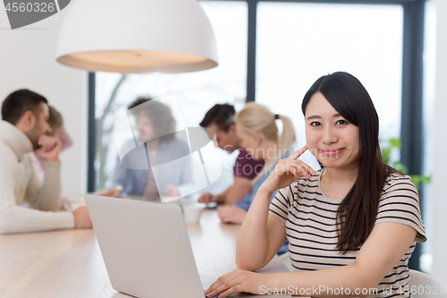 Image of Startup Business Team At A Meeting at modern office building