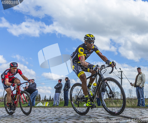 Image of The Cyclist Yohann Gene - Paris Roubaix 2016