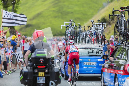 Image of The Cyclist Luca Paolini on Col de Peyresourde - Tour de France 