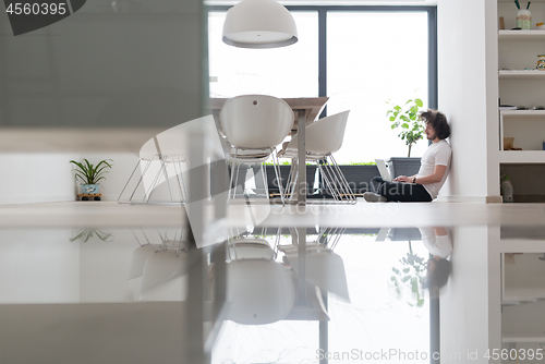 Image of man enjoying relaxing lifestyle