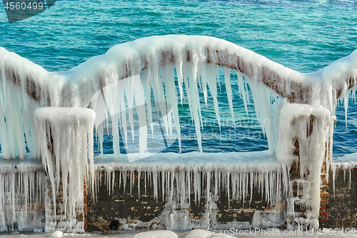 Image of Icy Arch with Icicles