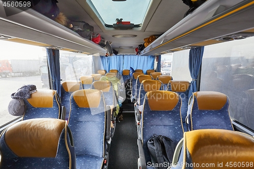 Image of Bus interior seats