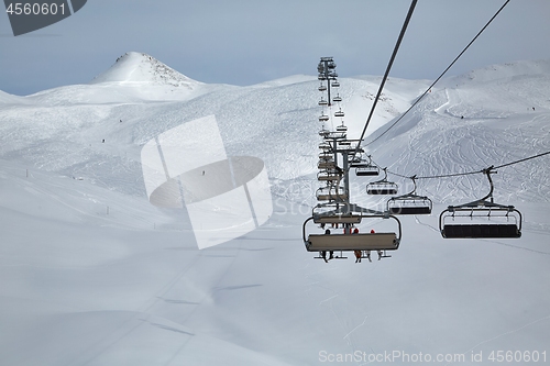 Image of Ski lift at a ski resort