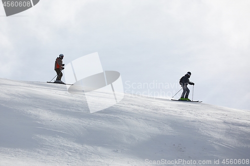 Image of Skiing in the winter snowy slopes