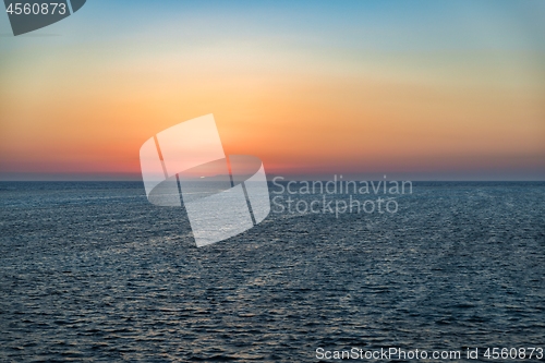 Image of Beautiful sunset over the horizon